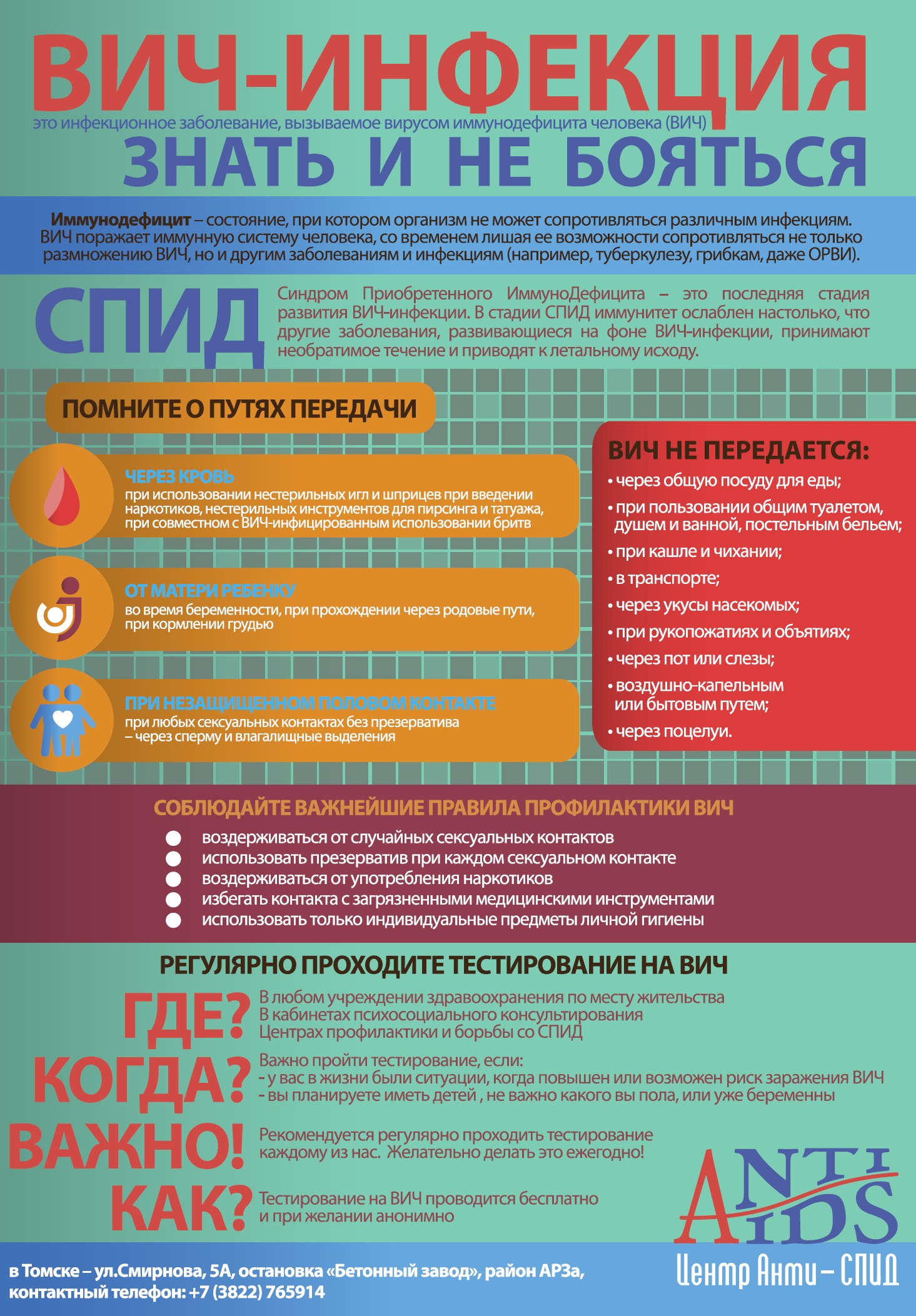 Профилактика ВИЧ | ОГАУЗ «Томский фтизиопульмонологический медицинский  центр»